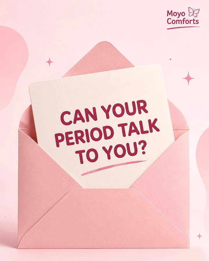 Period Care & Feminine Hygiene creative ad: period presented as a physical message