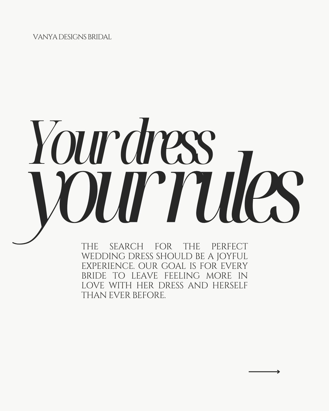 Instagram post: Bold empowerment copy drives fashion concept