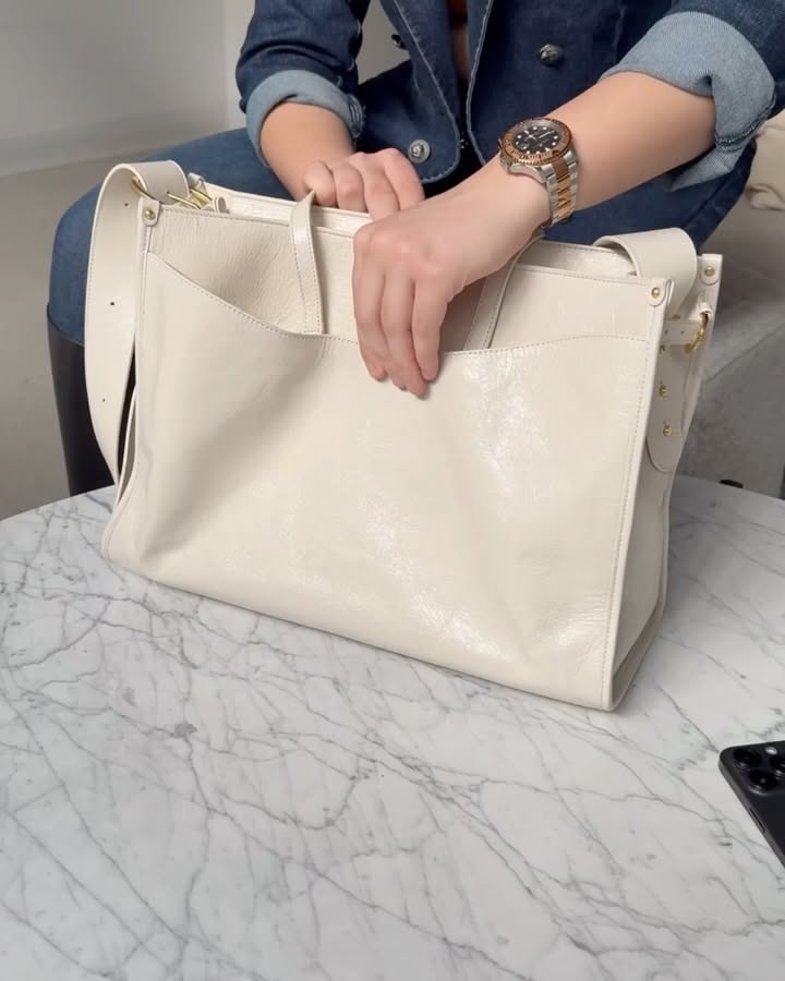 Instagram post: Bag becomes labeled travel command center, slide 6