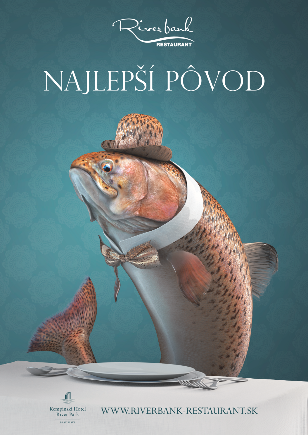 Story: Fish humorously dressed for fine dining