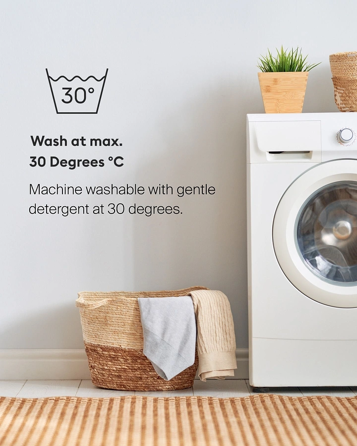 Laundry & Dry Cleaning creative ad: Care-label symbol as clean minimal headline