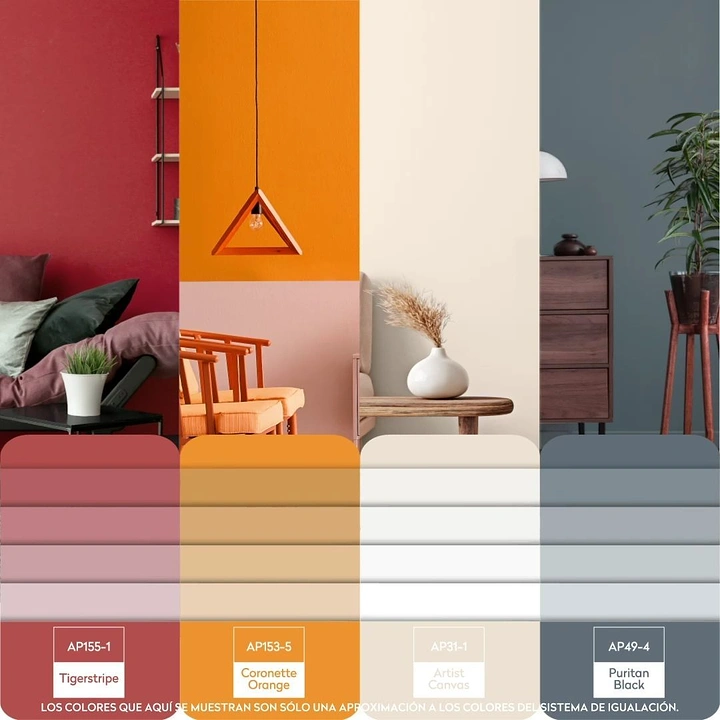 House Painters creative ad: Room colour bands become swatch cards