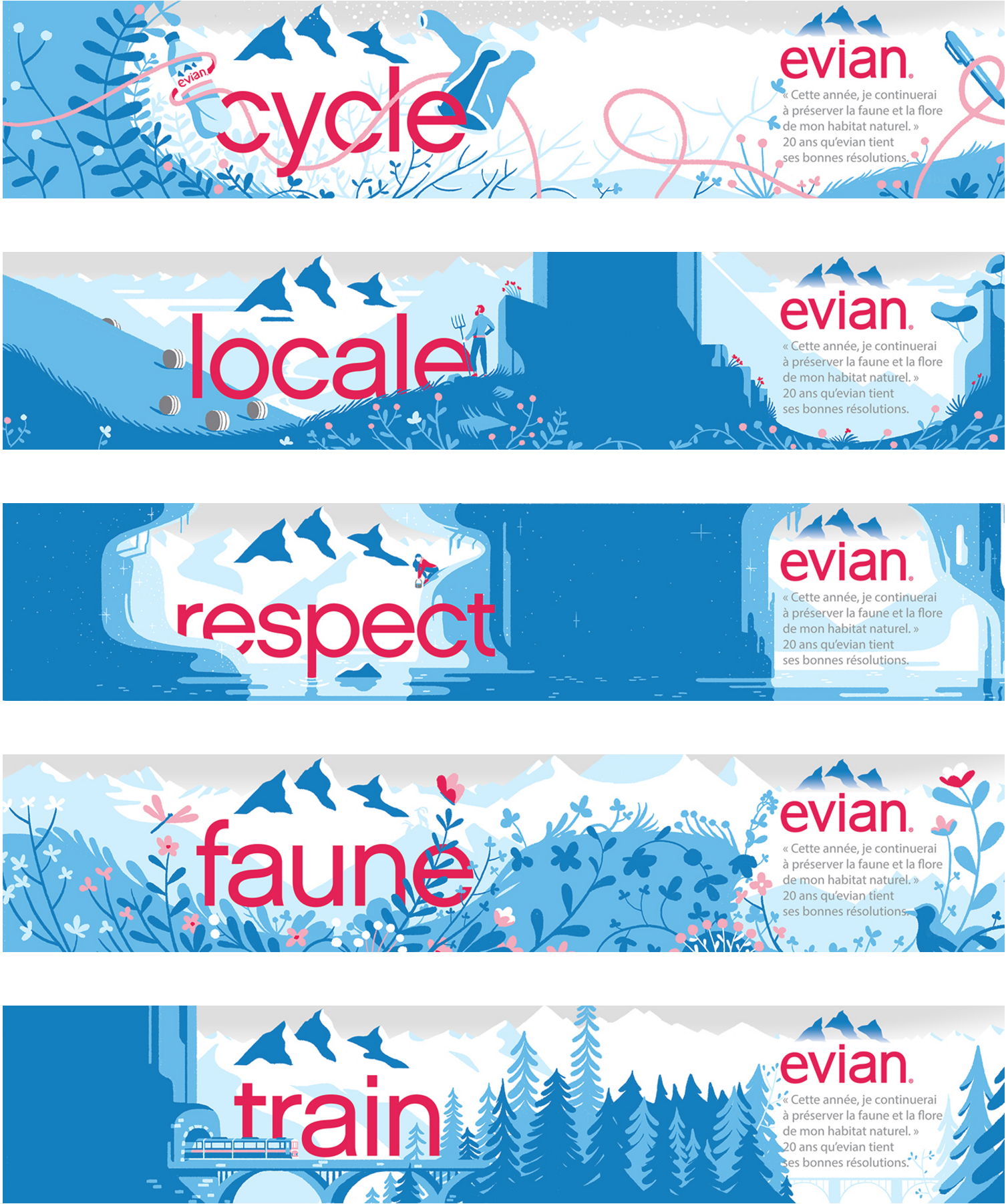 Instagram post: Illustrated sustainability campaign series