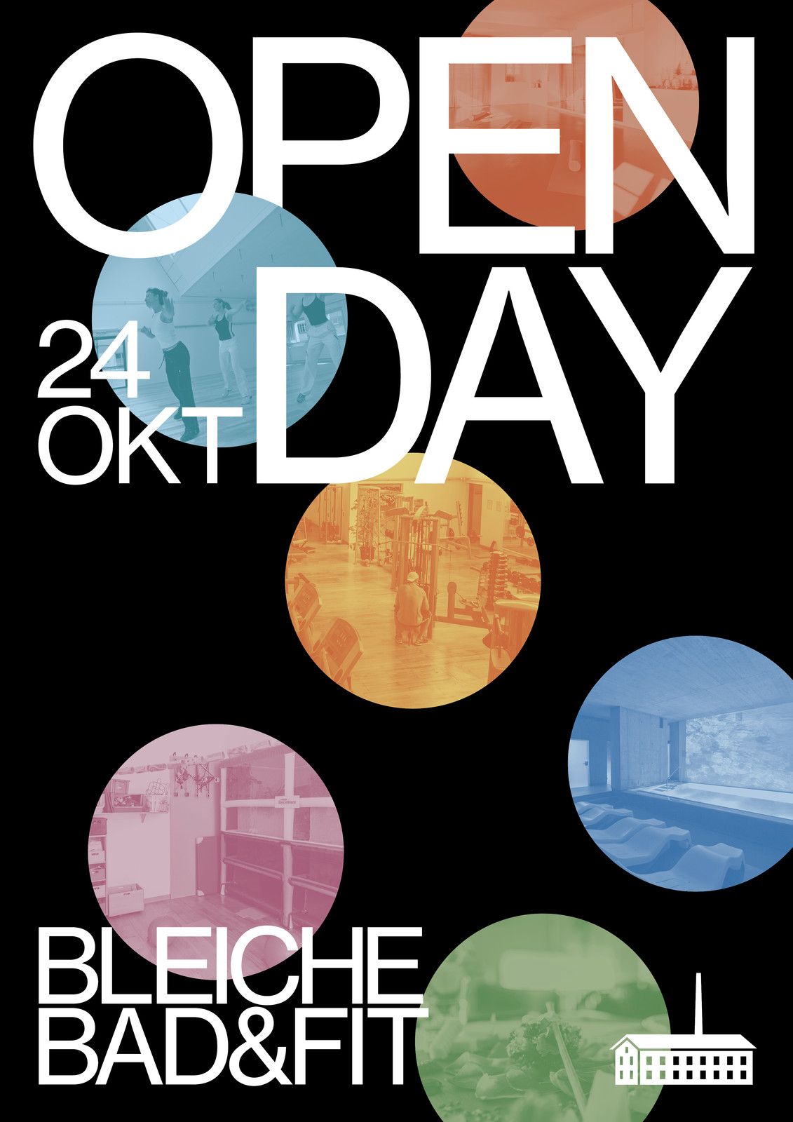 Story: Open Day uses photo-filled typographic portals
