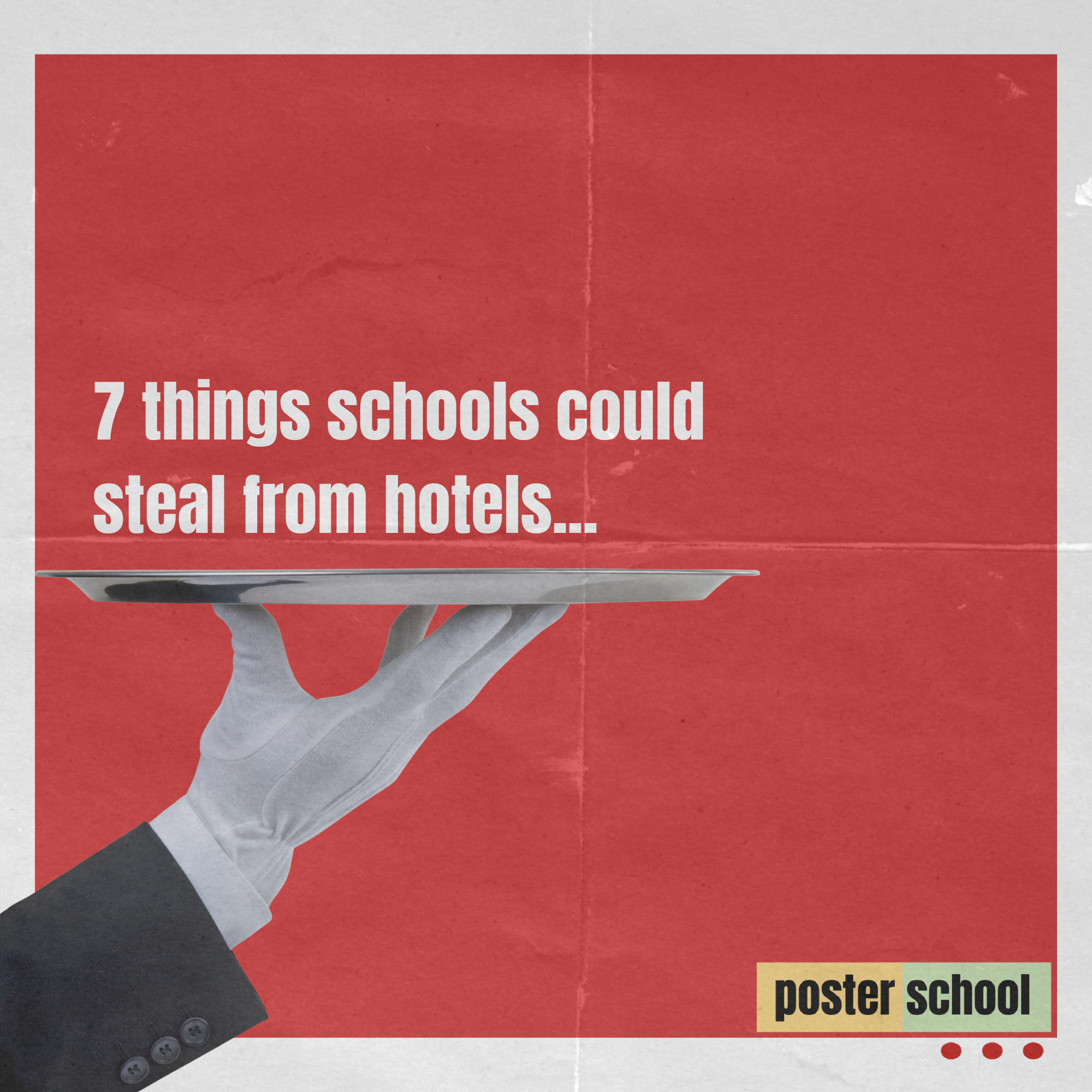Instagram post: Hotel service metaphor supports school improvement