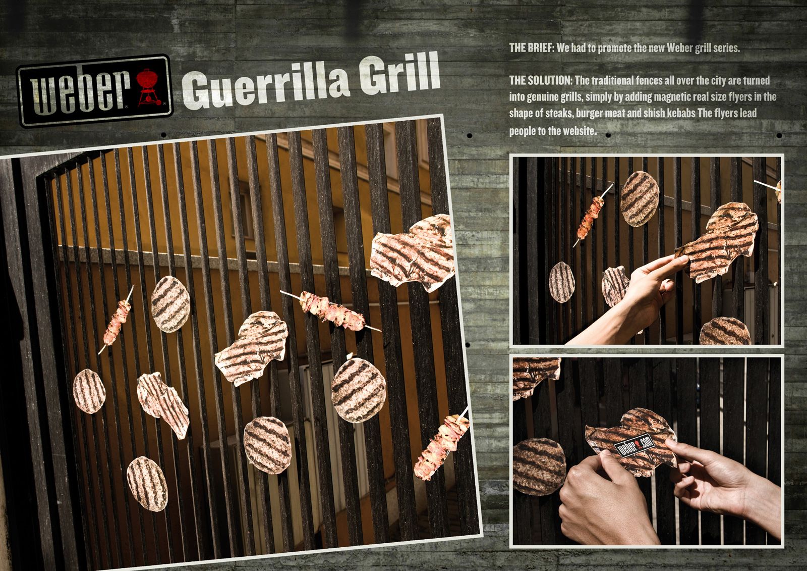 Banner: Editorial guerrilla-grill campaign concept