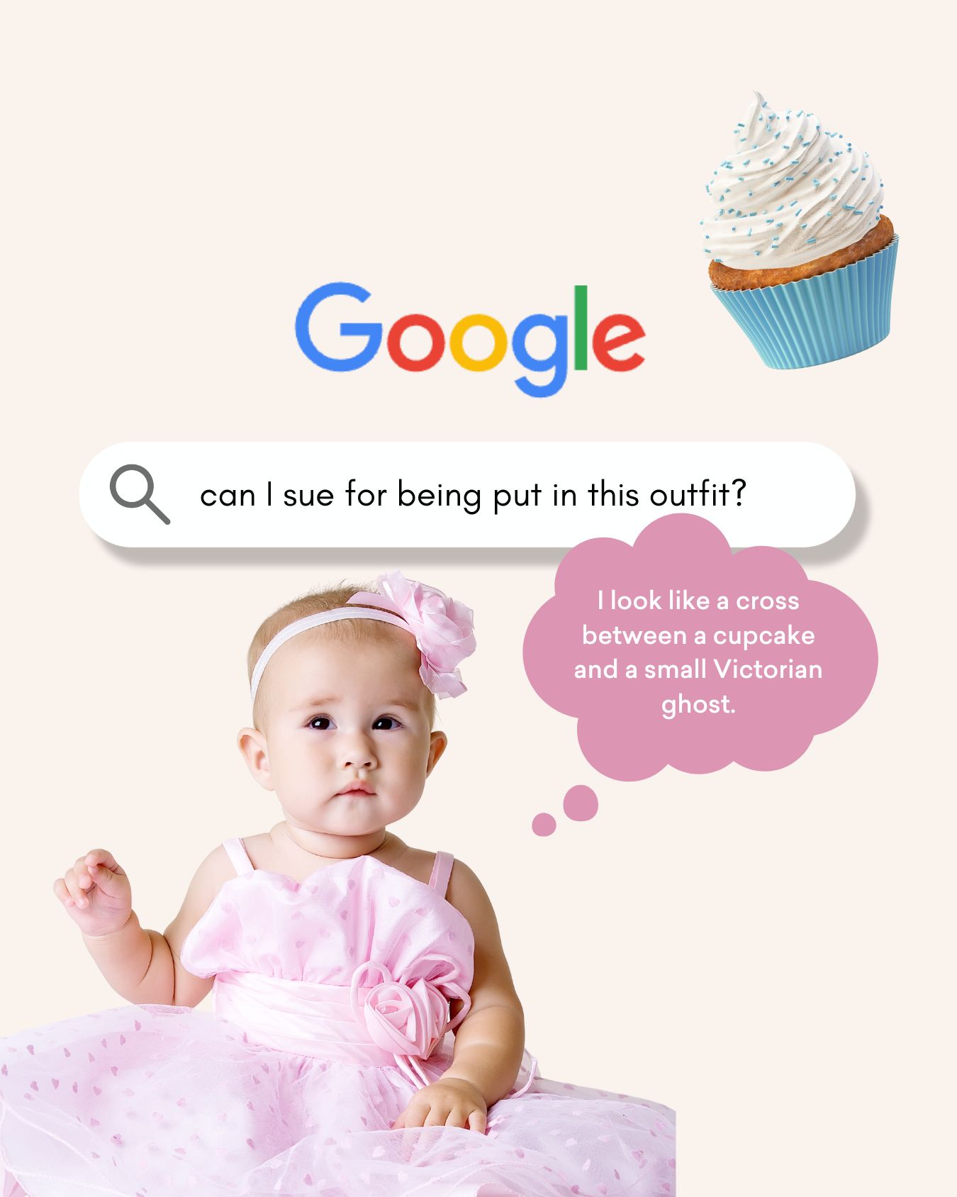 Instagram post: Google search joke about outfit