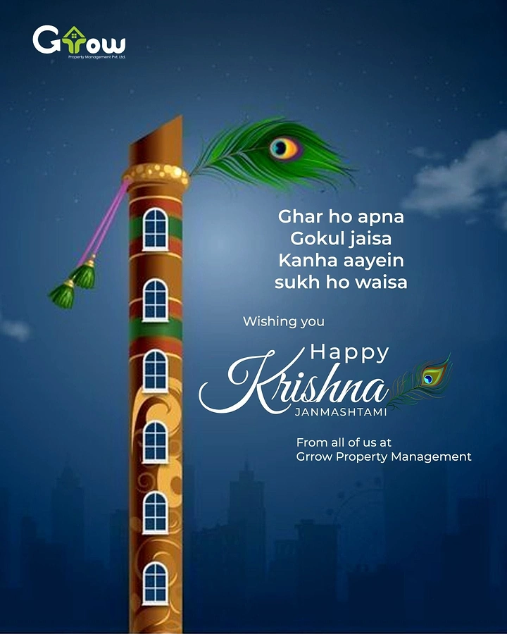 Janmashtami creative ad: Flute reimagined as residential tower for property brand