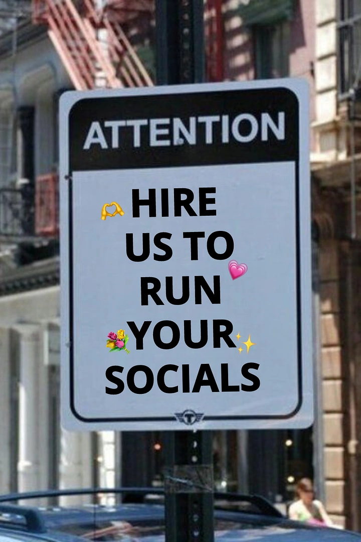 Agency creative ad: Street attention sign repurposed as ad