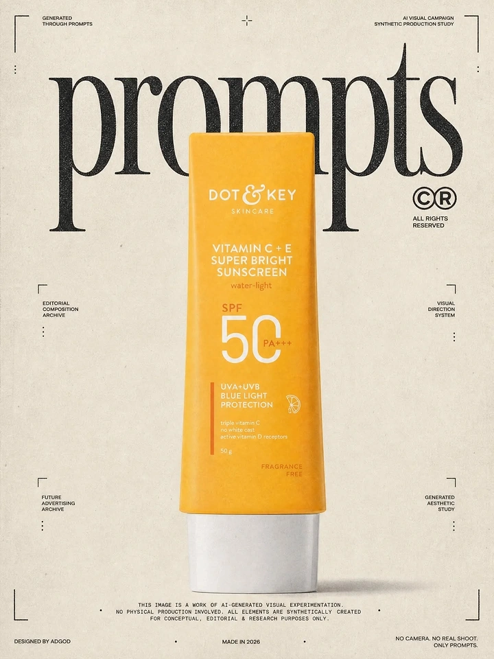 Sunscreen & Sun Care creative ad: Sunscreen recast as magazine cover