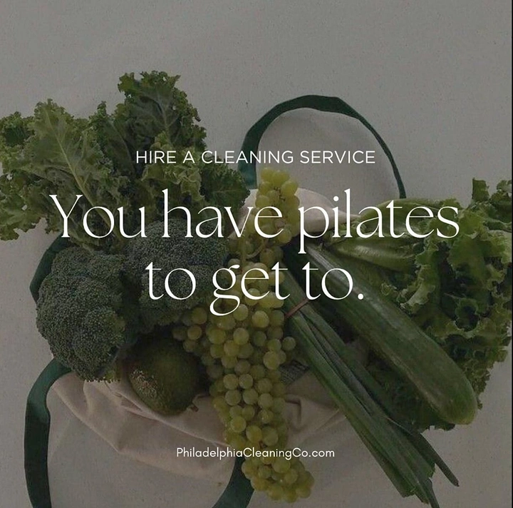 Cleaning Services creative ad: Witty lifestyle copy: 'You have pilates to get to'