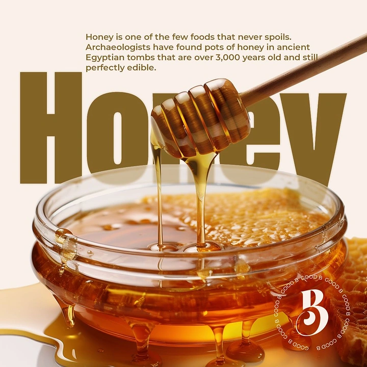 Honey Brands creative ad: Product integrated into oversized HONEY typography