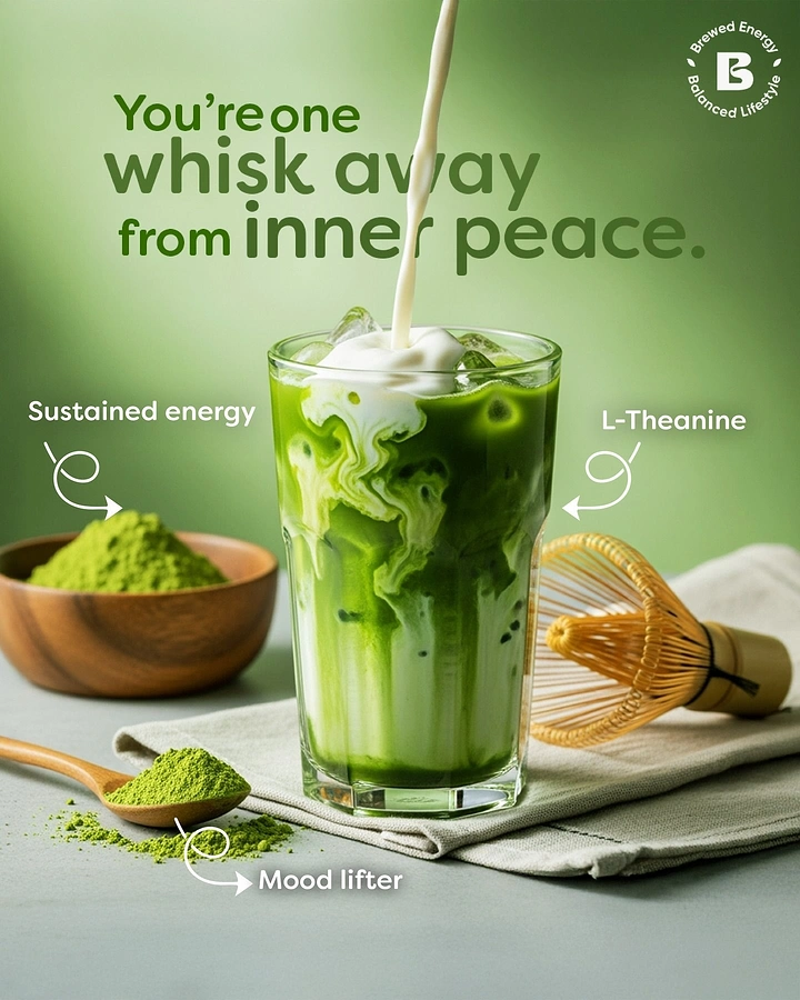 Tea & Chai Brands creative ad: Whisk away pun on matcha