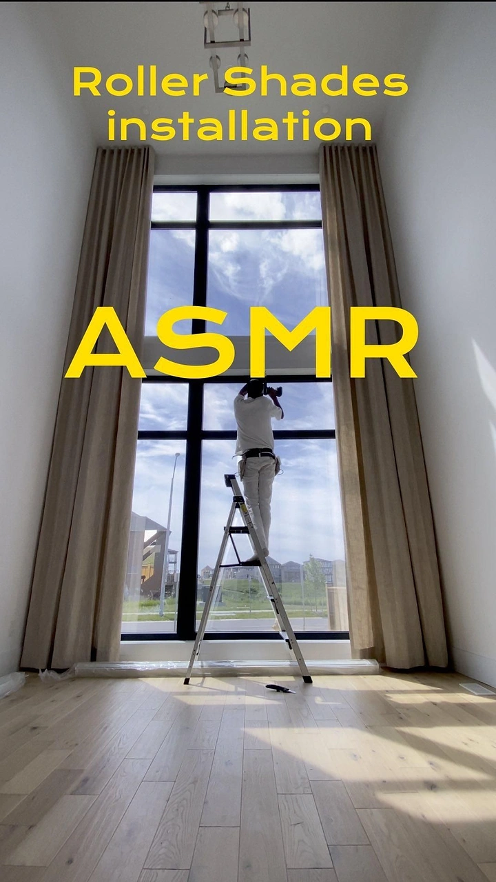Curtains & Blinds creative ad: ASMR installation angle gives product personality