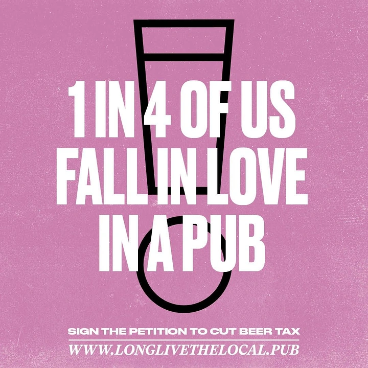 Bars & Pubs creative ad: Witty pub-love petition campaign concept