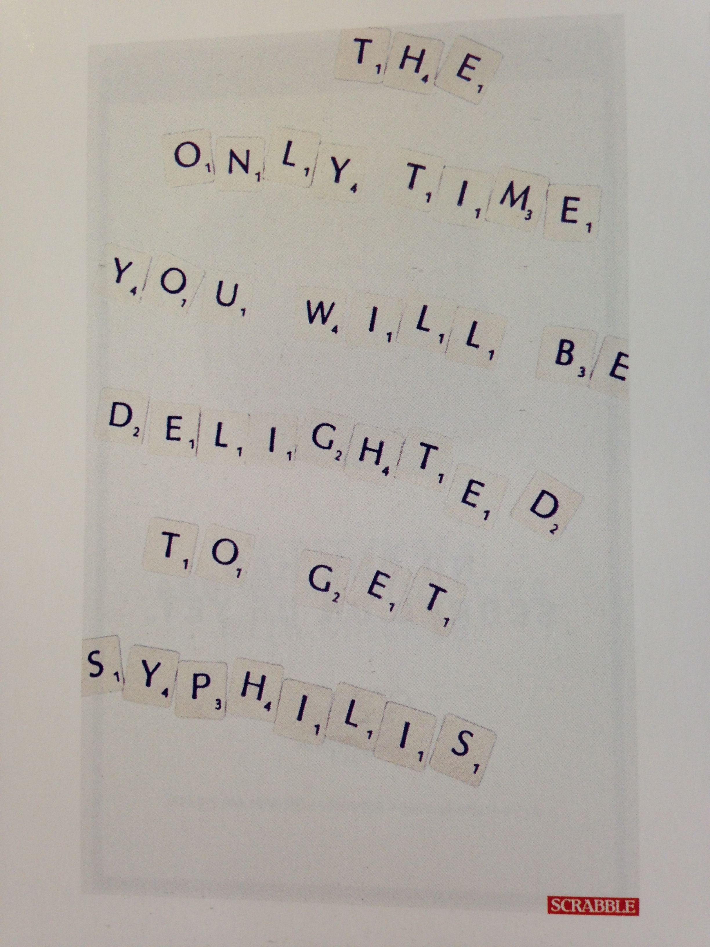 Instagram post: Scrabble tiles deliver witty promise