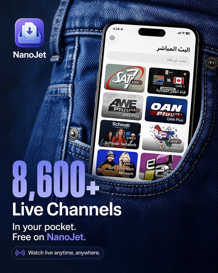 Streaming, OTT & TV Channels creative ad: Phone-in-pocket metaphor supports channel claim