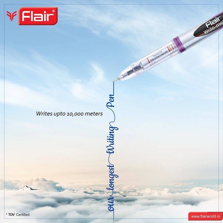 Pens & Writing Instruments creative ad: Pen writes an ambitious skyward message