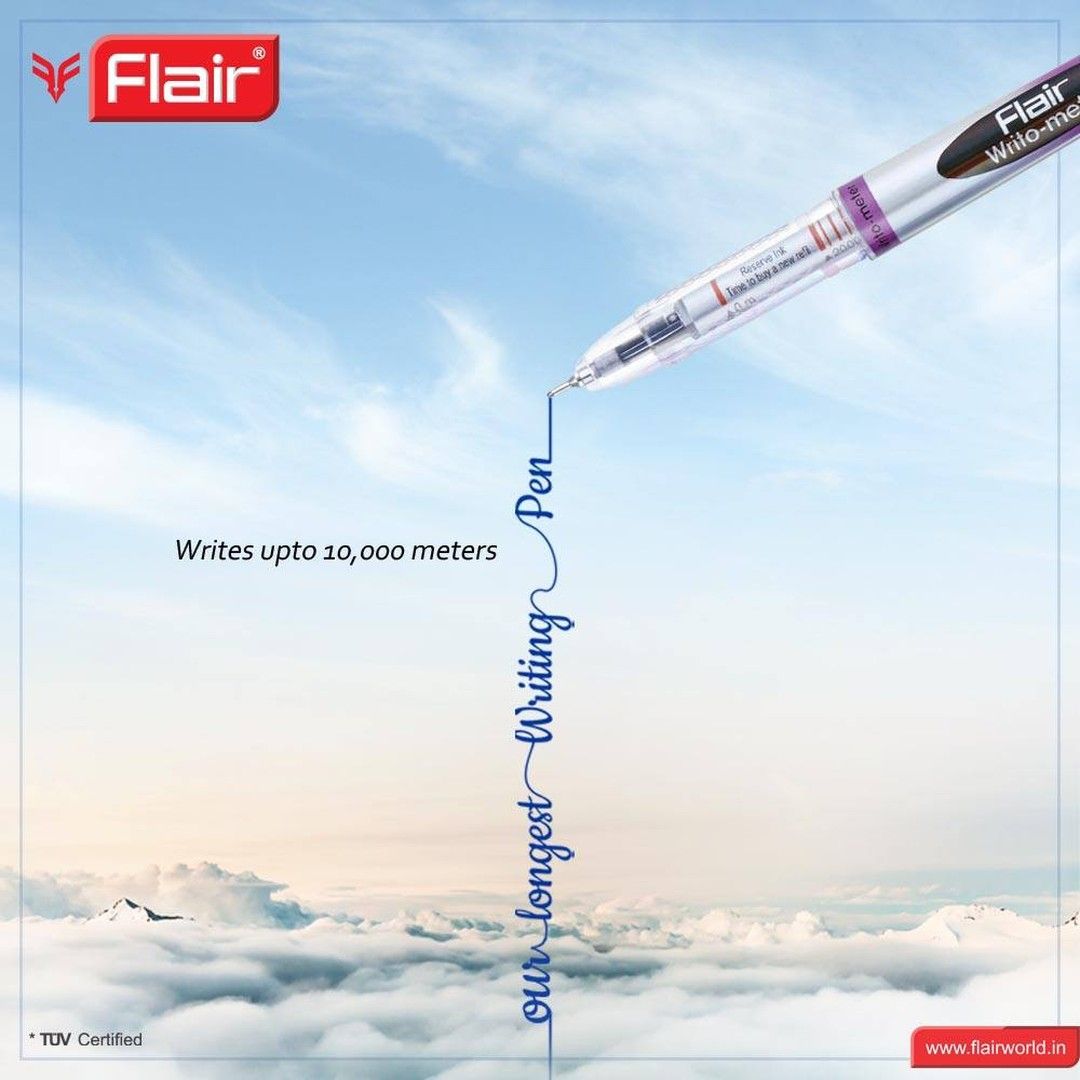 Instagram post: Pen writes an ambitious skyward message