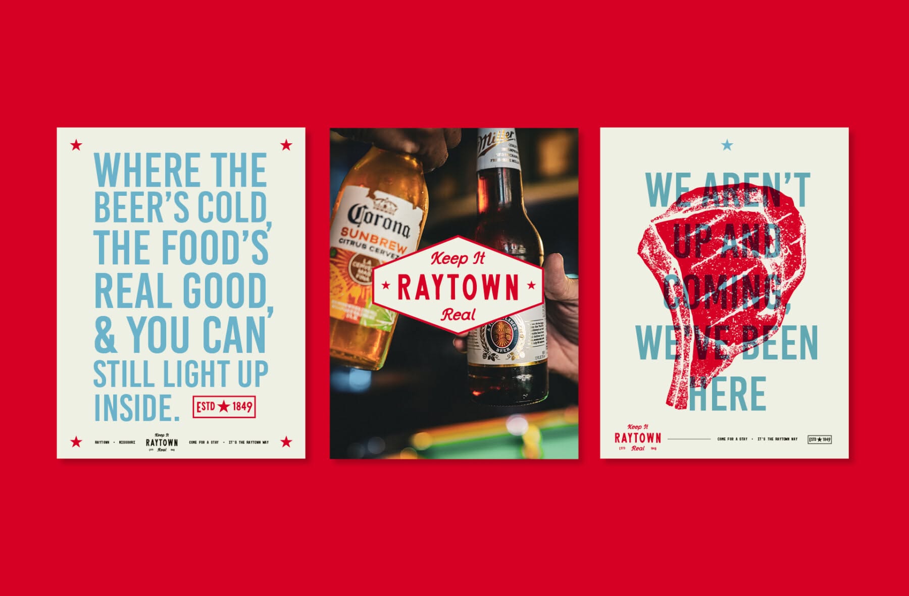 Banner: Beer campaign uses witty pub-copy triptych