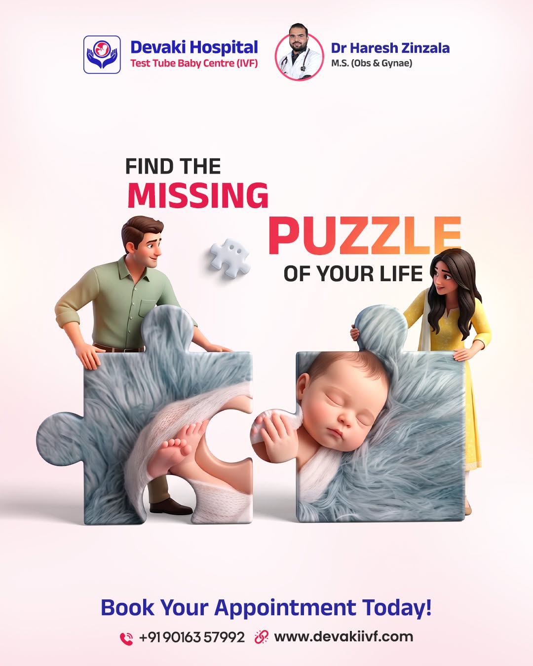 Instagram post: Baby as missing puzzle piece