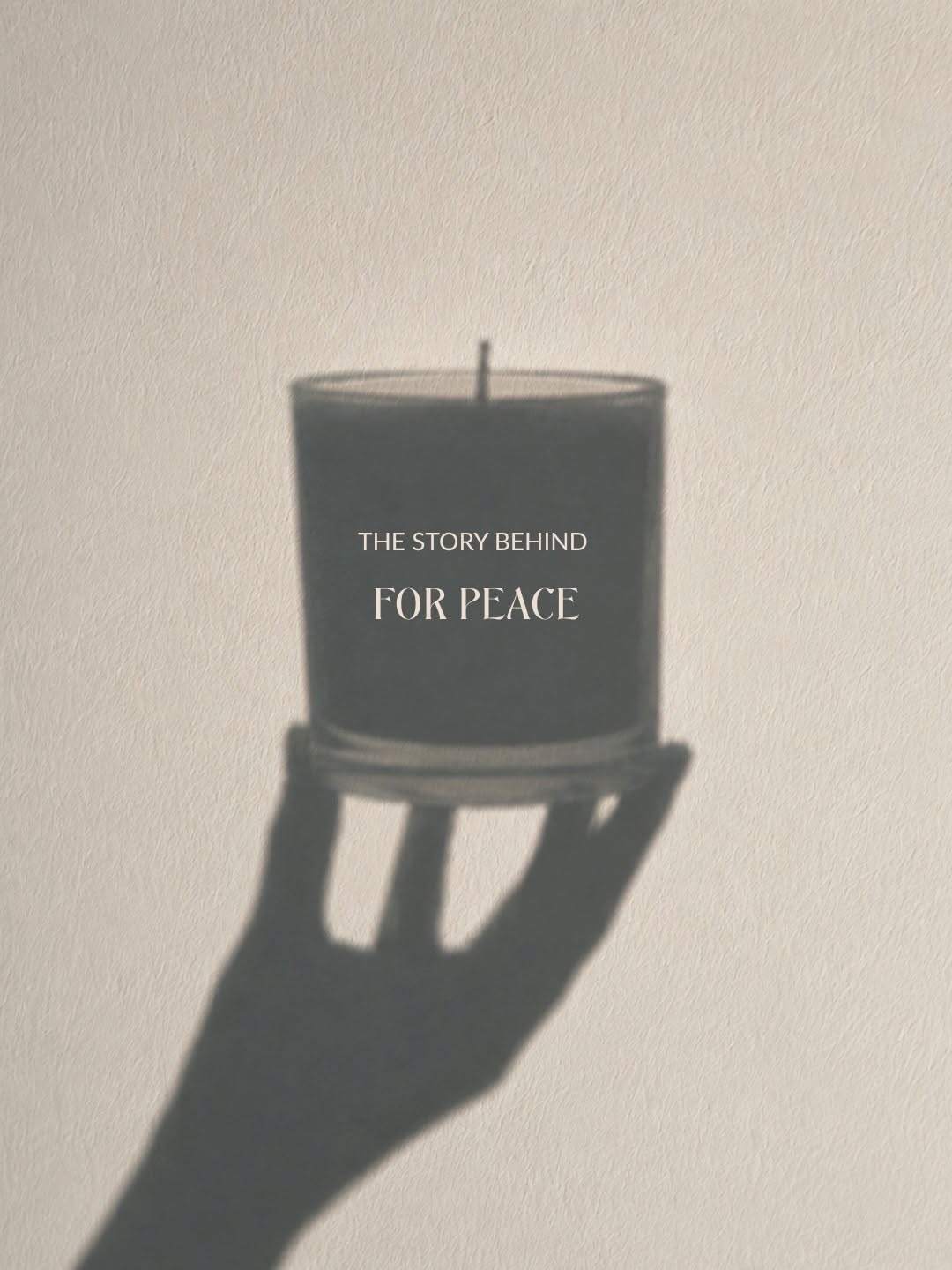 Instagram post: Shadow hand holding candle, story teaser, slide 1