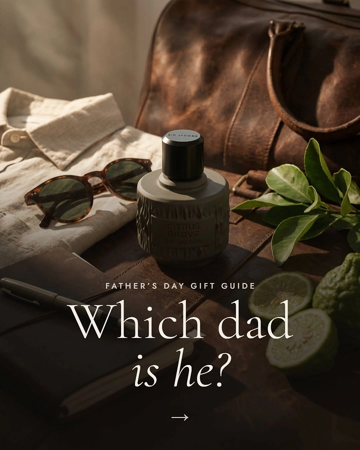 Father's Day creative ad: 'Which dad is he?' witty gift guide hook
