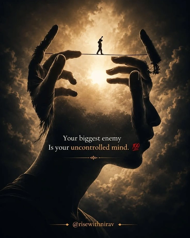 Life & Business Coaches creative ad: Mind enemy shown through silhouette