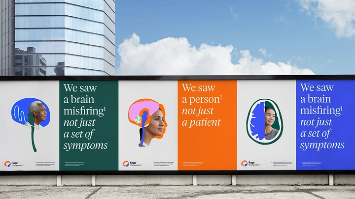 Senior Care creative ad: 'Saw a person, not symptoms' billboards