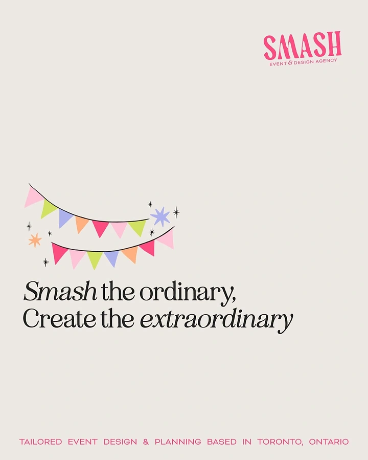 Balloon & Party Decorators creative ad: Witty smash-the-ordinary party positioning