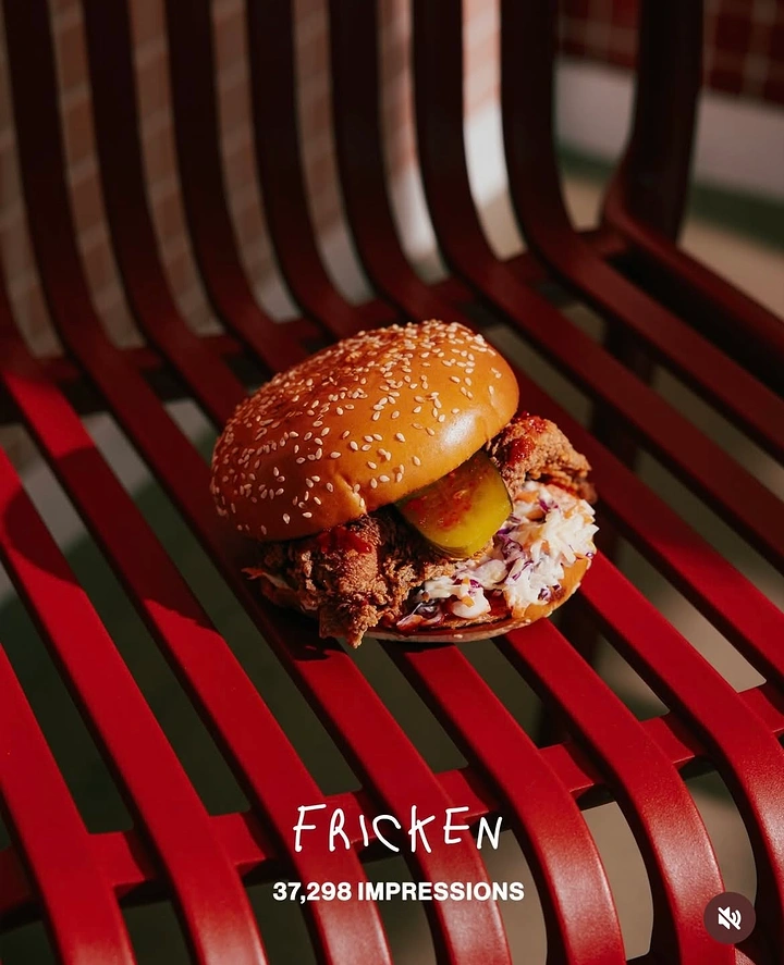 BBQ & Grill Restaurants creative ad: Dramatic grill burger with social-proof copy
