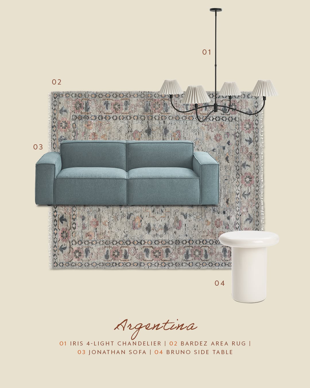 Instagram post: Team jersey inspires rug styling, slide 6