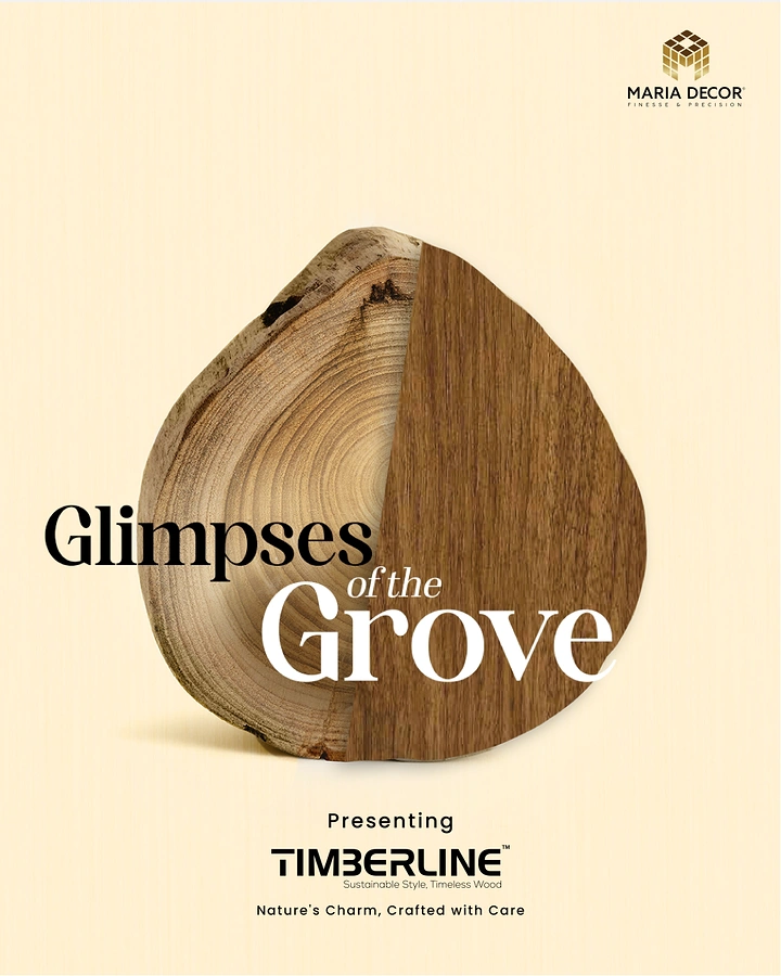Carpenters & Woodwork creative ad: Wood slice shaped as grove leaf