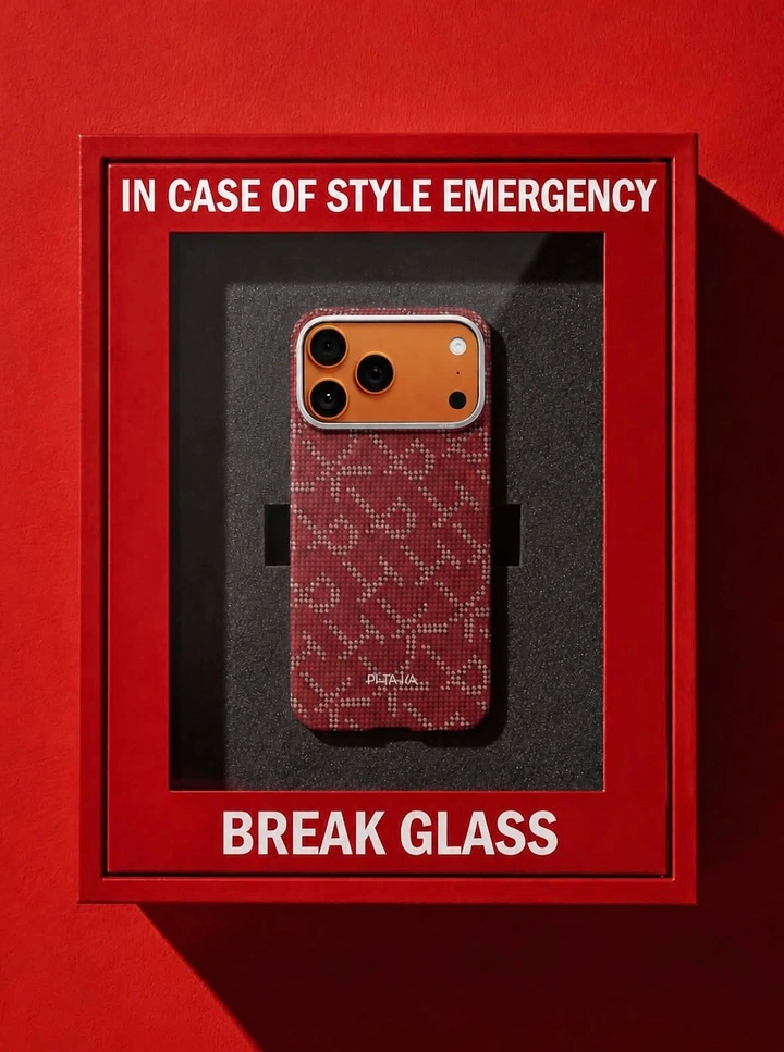 Phone Cases & Mobile Accessories creative ad: Break-glass style emergency metaphor