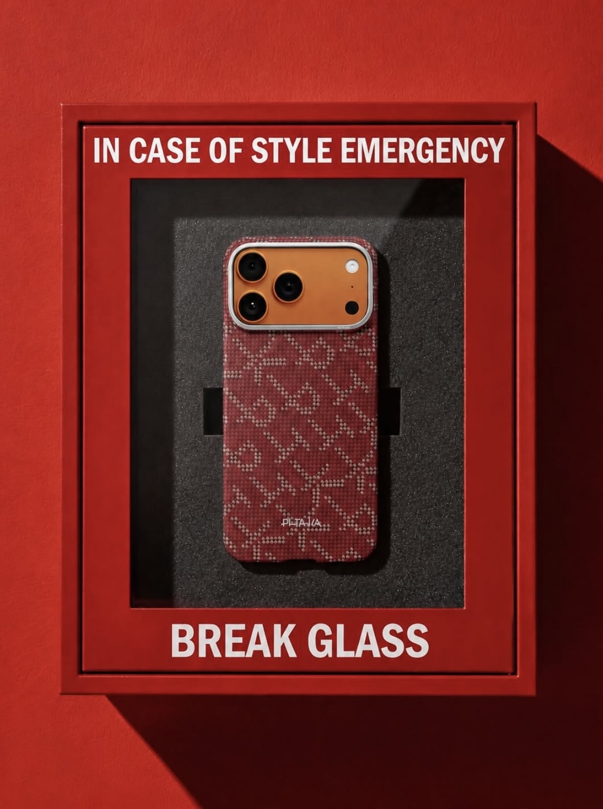 Instagram post: Break-glass style emergency metaphor