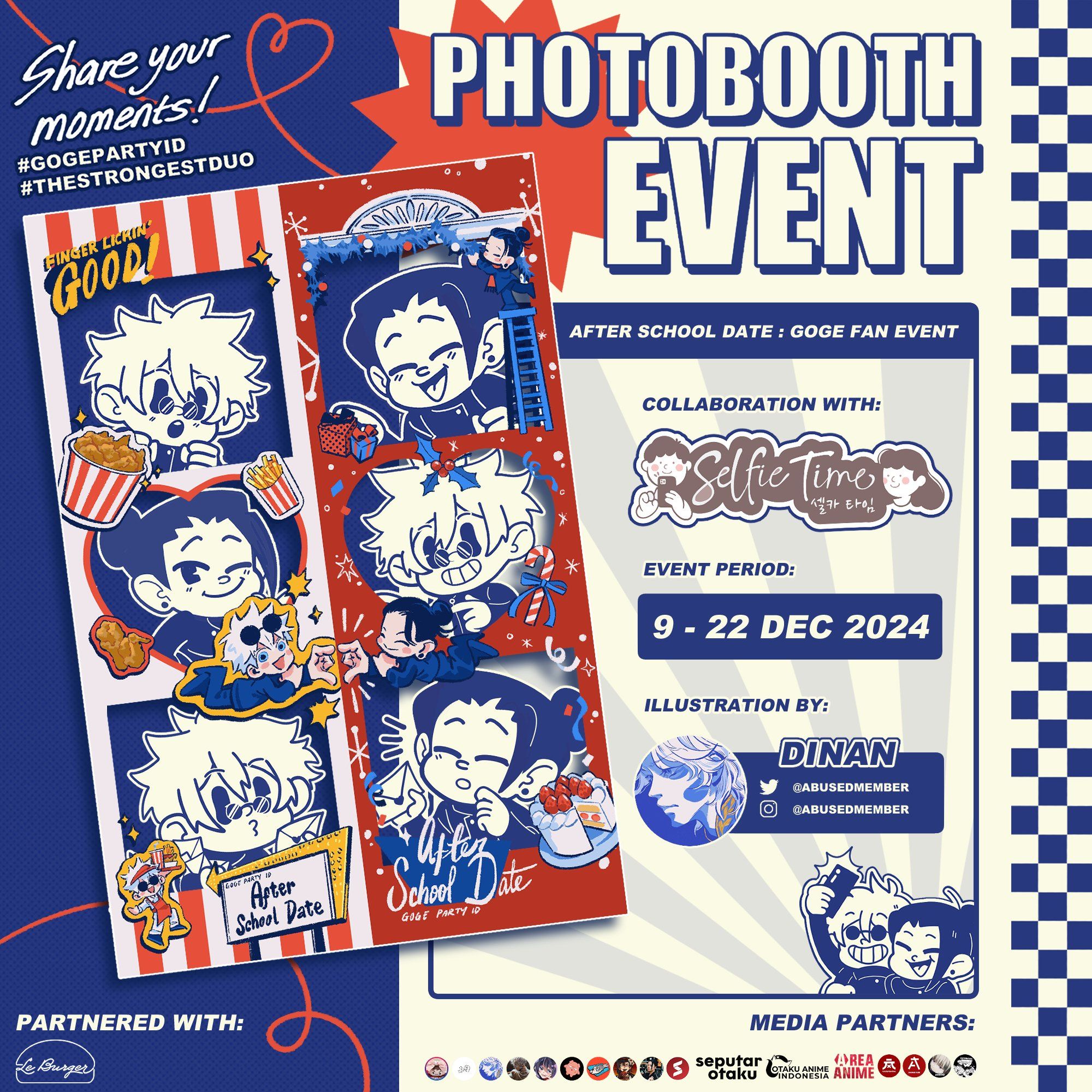 Instagram post: Illustrated event poster with strong character system