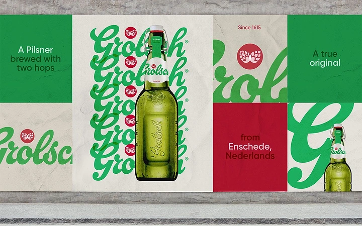 Bars & Pubs creative ad: Product and lettering merge into wallscape