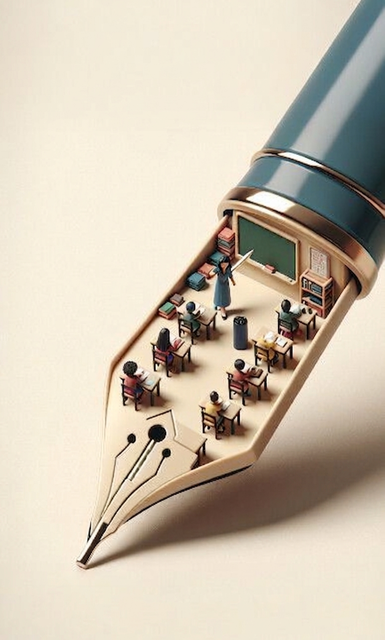 Story: Nib transforms into miniature office world