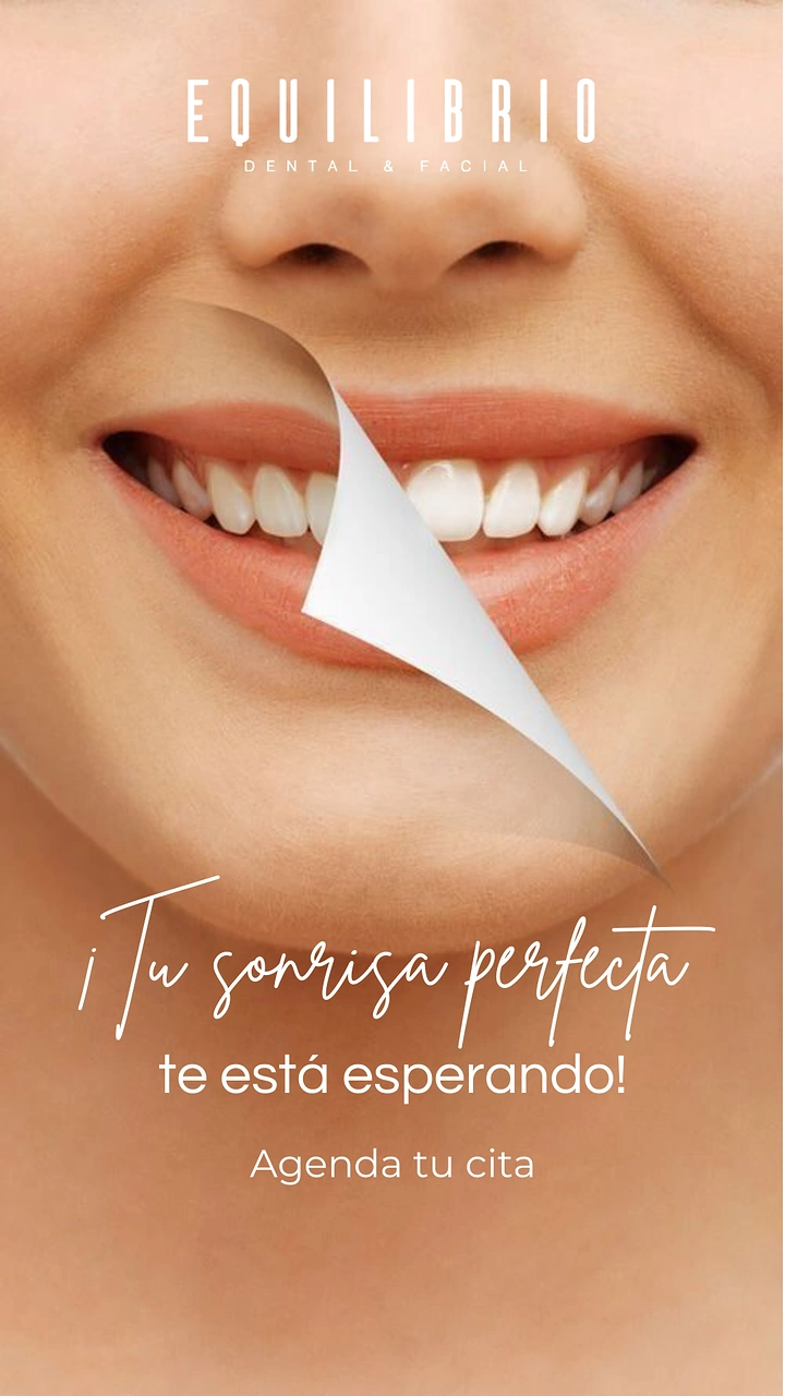 Skin & Cosmetic Clinics creative ad: Close-up smile with peeling-paper reveal
