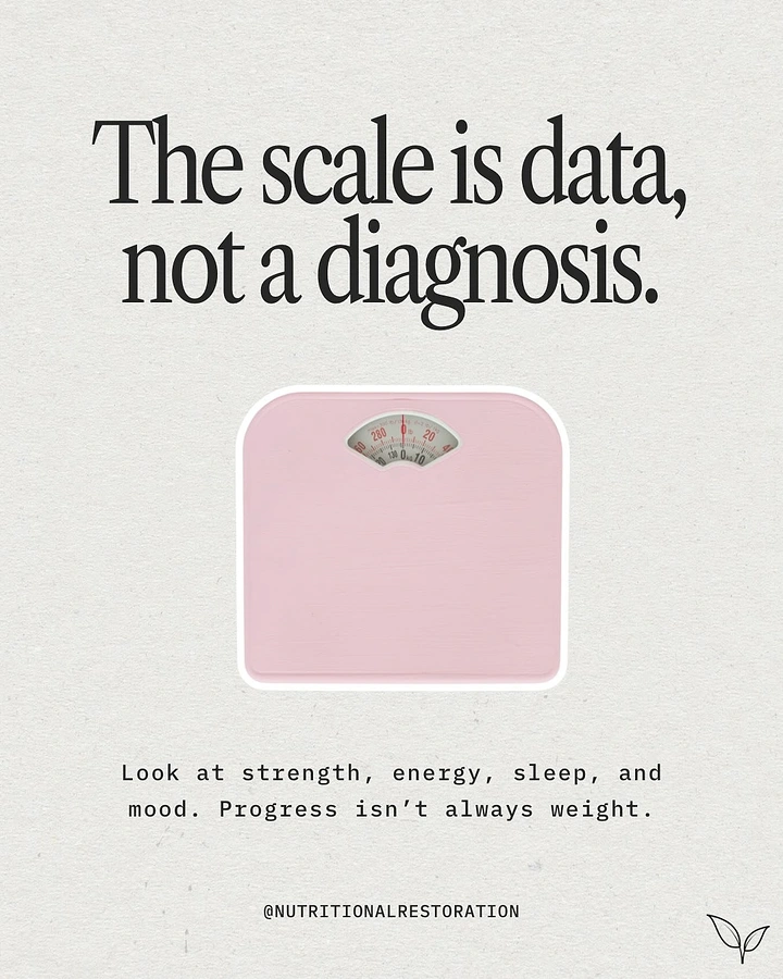 Weight Loss Clinics creative ad: Scale reframed as data, not diagnosis