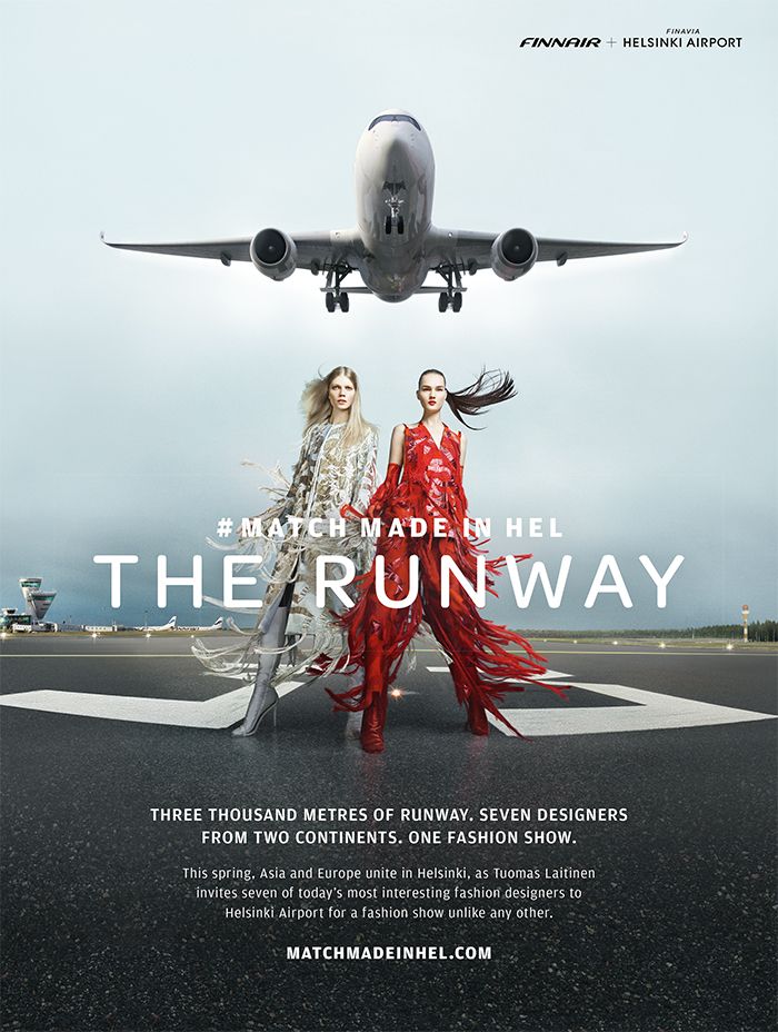 Instagram post: Runway pun connects fashion and aviation