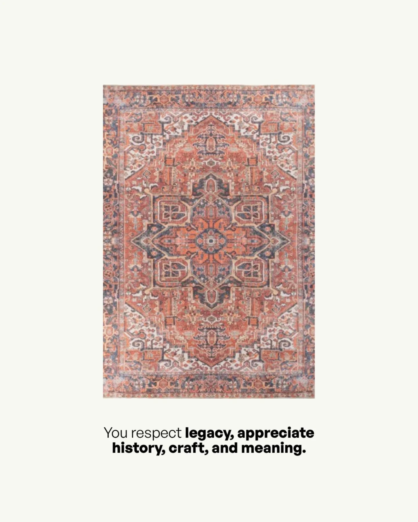 Instagram post: Personality copy gives rugs character, slide 3