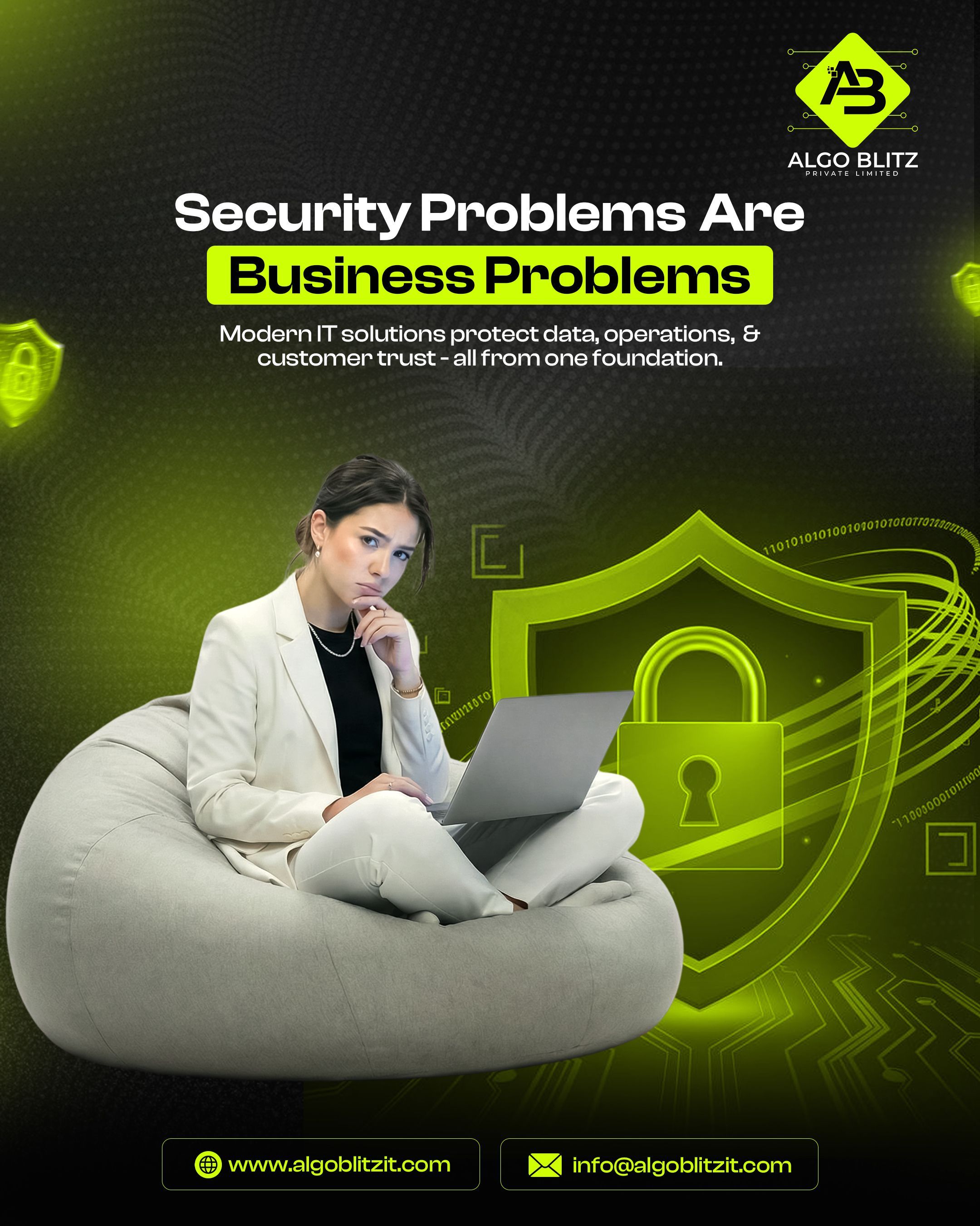 Instagram post: Cleverly reframes security problems as business problems, slide 3