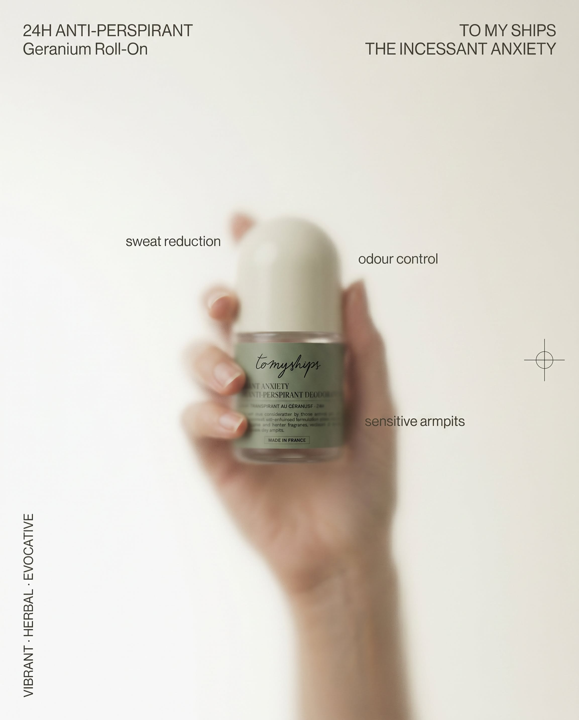 Instagram post: Editorial hand-held product annotation concept