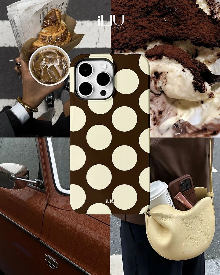 Phone Cases & Mobile Accessories creative ad: Lifestyle collage turns case into fashion object