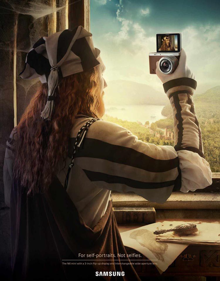 Instagram post: Historical painter takes high-end self portrait