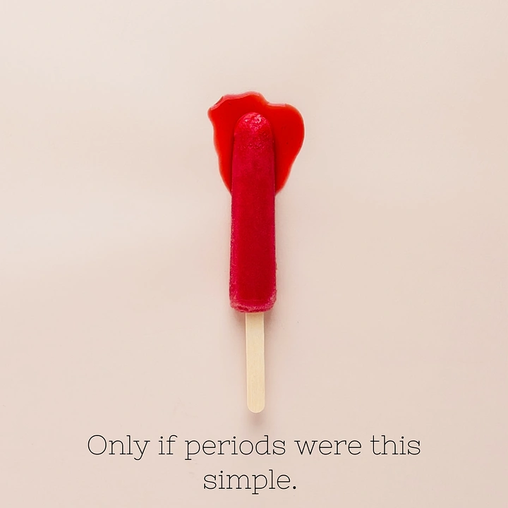 Period Care & Feminine Hygiene creative ad: Tampon becomes a clever popsicle metaphor