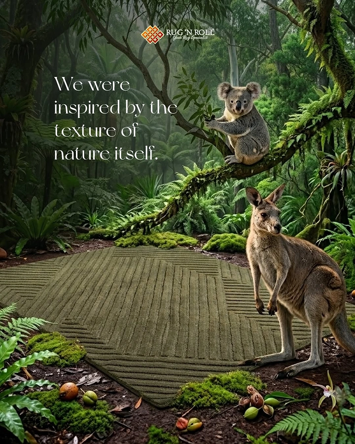 Rugs & Carpets creative ad: Nature-inspired carpet brand concept