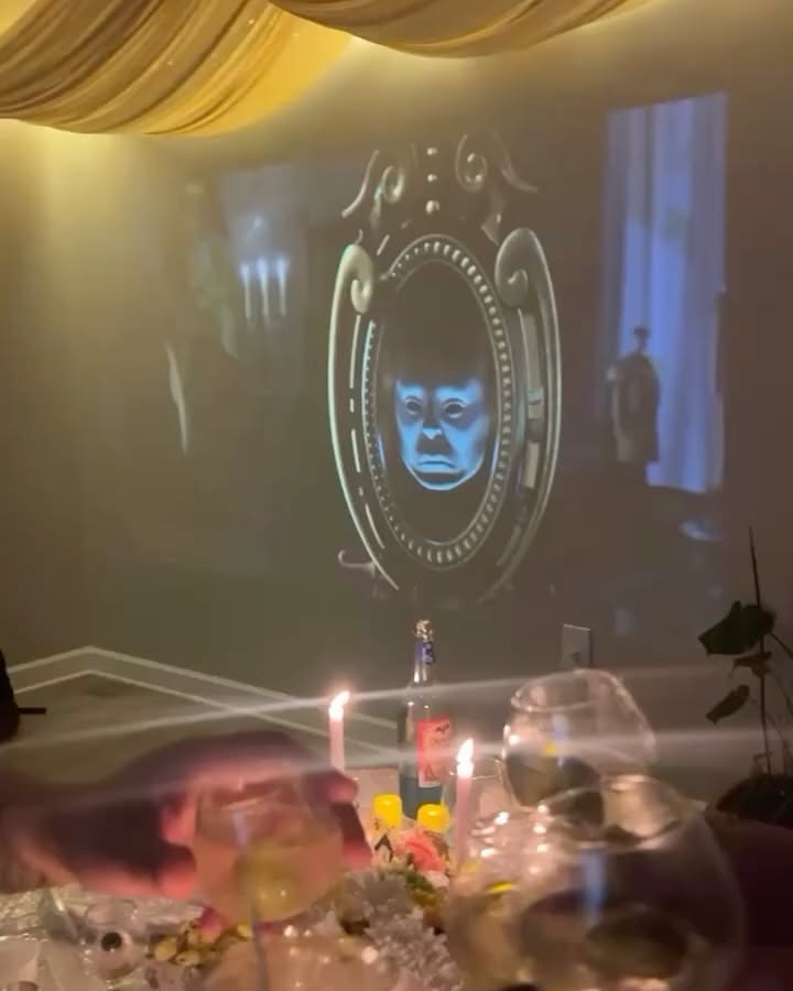 Instagram post: POP type behind popcorn, 'tastes better' pun, slide 2