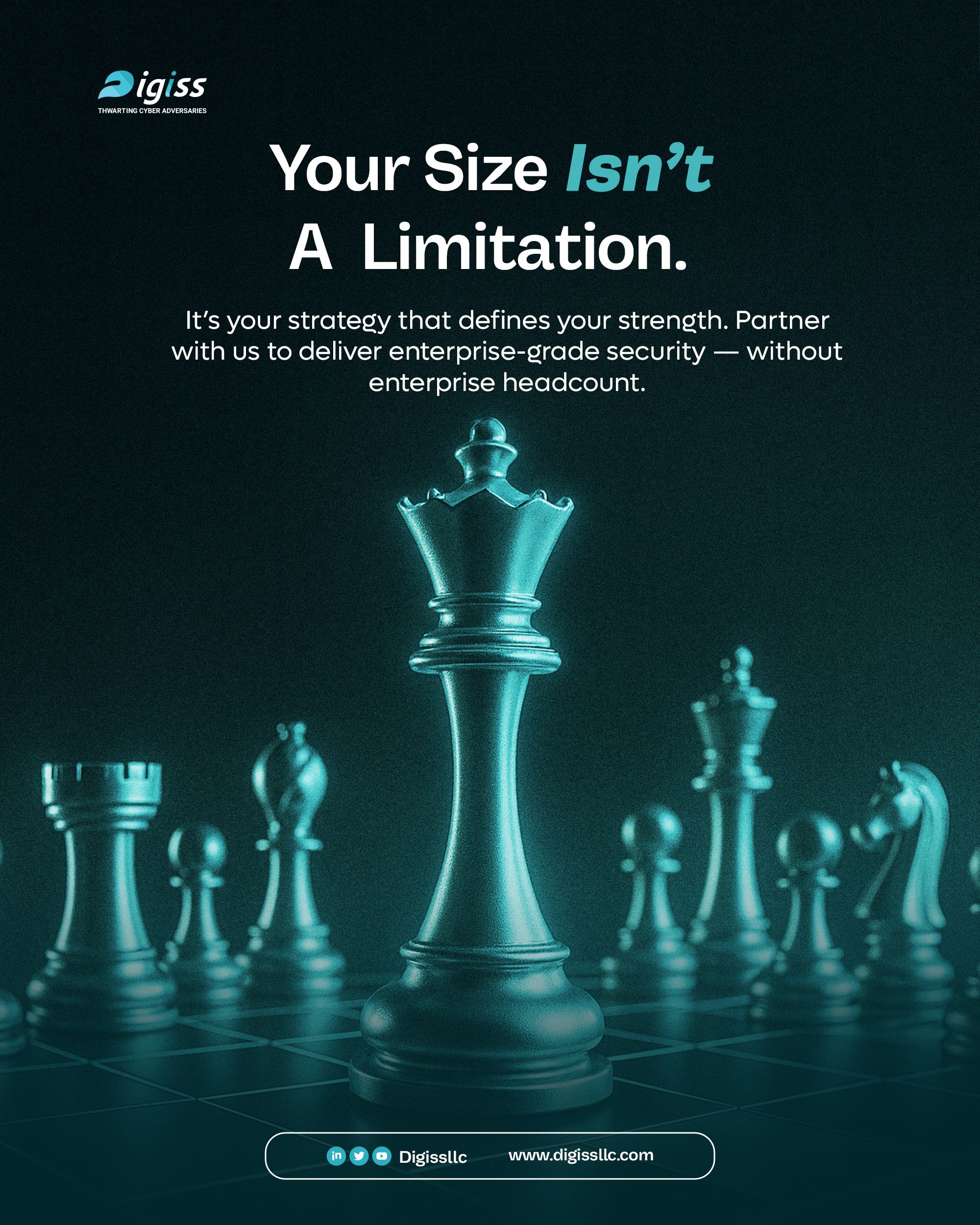 Instagram post: Chess metaphor makes security positioning memorable
